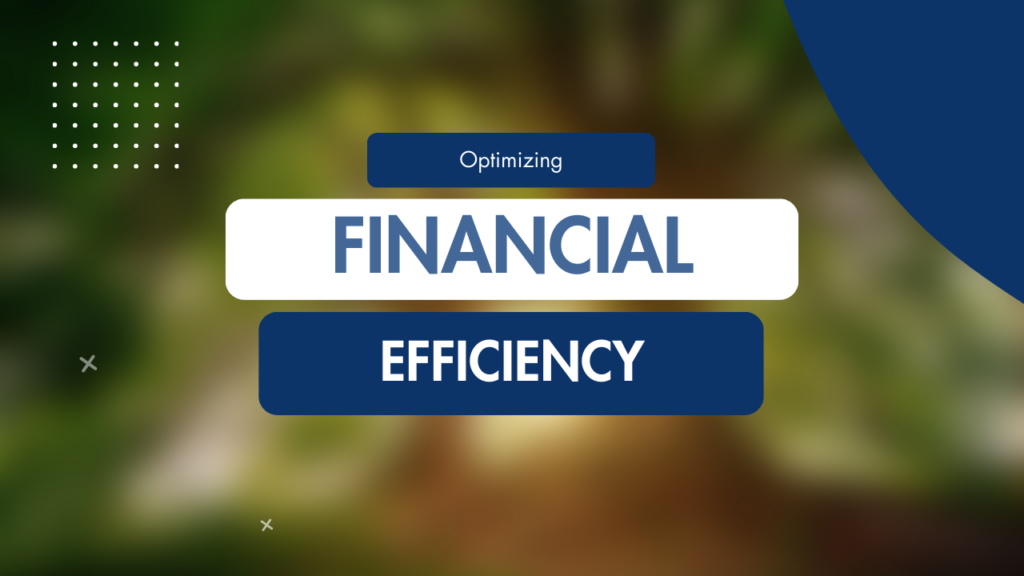 A professional workspace with charts and financial reports showcasing strategies for maximizing efficiency in financial operations, highlighting the resource optimization cycle.