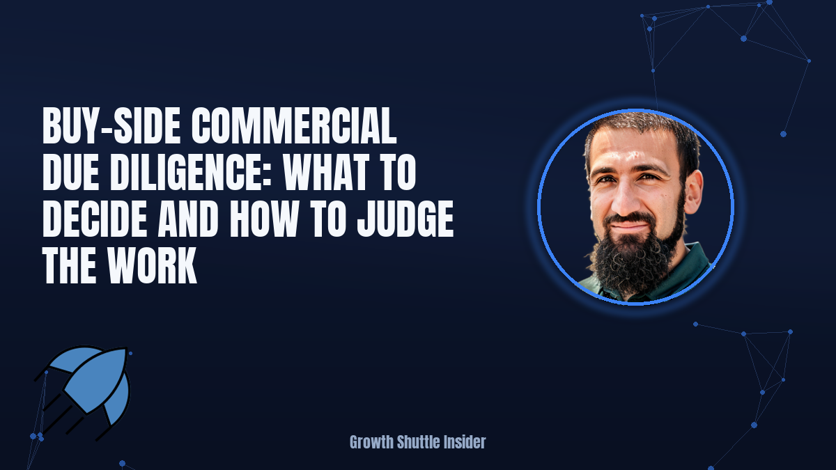 Buy-Side Commercial Due Diligence: What to Decide and How to Judge the Work