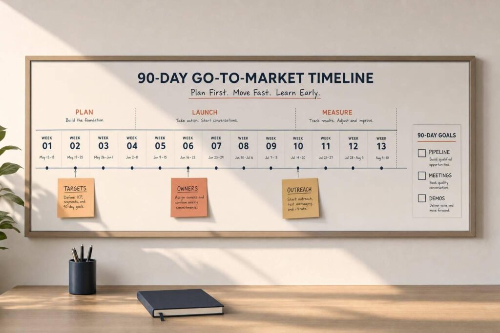 Go-to-Market Timeline: Plan First 90 Days